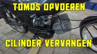 Tomos opvoeren  Cilinder vervangen  tomos cylinder removal [upl. by Kendell]