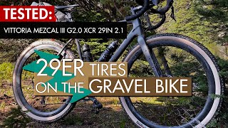 29er Tires on the 700c Gravel Bike  Vittoria Mezcal III G20 XCR 29in Ride and Review [upl. by Pierette]