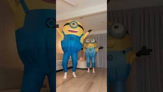 MINIONS SLAYING THE YMCA DANCE ONCE AGAIN 😅🔥  dance trend viral couple funny shorts [upl. by Llehsar799]