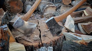 Splitting Hardwood  No General Purpose Axes Here [upl. by Farlay]