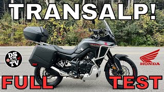 New Honda Transalp 750 Full On and Off Road Test and Review [upl. by Euqnimod]