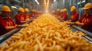 Mcdonalds French Fries MEGA Factory Processing Millions Of French Fries With Modern Technology [upl. by Nevaed]