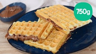 Recette des gaufres feuilletées à la pâte à tartiner 3 ingrédients  750g [upl. by Danae]