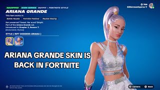 Ariana Grande Fortnite skins are back in the Fortnite item shop [upl. by Ethan]