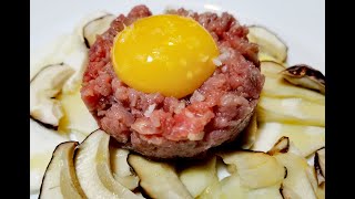 TARTARE DI CARNE tartare di manzo come condire la tartare [upl. by Abdel]