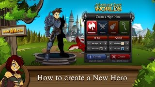 Beleens tutorial How to create a new hero in AdventureQuest Worlds [upl. by Ennasil]