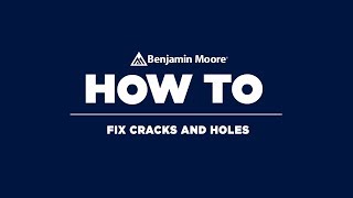 How to Fix Cracks and Holes Before Painting  Benjamin Moore [upl. by Niamert]