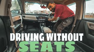 Driving Without Seats  Grande Black Interior  Part 1  Usman vlogs [upl. by Orutra]