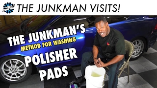 How To Wash Polisher Pads w The Junkman [upl. by Ziwot]