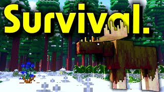 Can I Survive Minecrafts Extreme Winter Mod [upl. by Karia274]