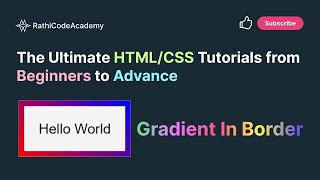 How to Fill CSS3 Gradient in Elementss Border  HTMLCSS Tutorial in Hindi [upl. by Tneicniv]