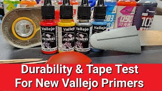 Durability amp Tape Test For The New Vallejo Primers  Plus Upcoming Tests [upl. by Ellimac]