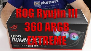 ASUS ROG Ryujin III 360 ARGB Extreme unboxing [upl. by Leunammi]