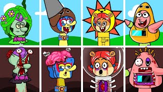 ALL Spongebob Incredibox Sprunki  Normal Version VS Horror Version  Animation Music Video [upl. by Asamot369]