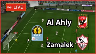 Al Ahly vs Zamalek live caf Super Cup final full match Football simulation Gameplay PC [upl. by Ennaus]