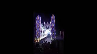 Laccensione delle luminarie a Novara Di Sicilia Me e lo spettacolo piromusicale 1382018 [upl. by Coucher]