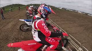 alfie bracey 1st race on the 125 grittenham mx track15924 rngwood mx club gopro youth [upl. by Ag]