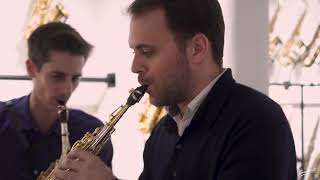 Kebyart Saxophone Quartet play Pulcinella Suite K034b • Vandoren Profile mouthpieces • [upl. by Peggi]