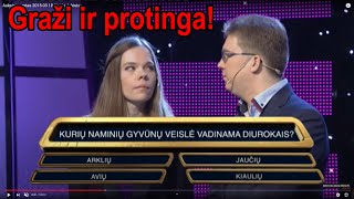 Auksinis protas 2015 03 18 Aistės debiutas [upl. by Inahpets]