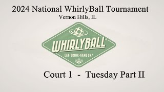 Court 1  2024 National WhirlyBall Tournament  Tuesday Part II [upl. by Anehta]