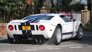 Supercars in Alderley Edge 2024 Aventador SVJ Ford GT x2 675LT F12 NLargo STO 488 Pista… [upl. by Pandich626]