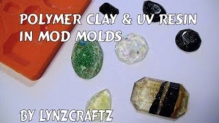 diy polymerclay amp uvresin in mod molds tutorial [upl. by Bollay]