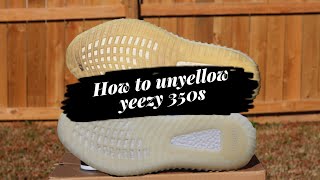 How to FIX Yellowing on YEEZY 350s [upl. by Dlonyar]