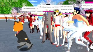 Cat Butler Punya Banyak Teman Sakura School Simulator [upl. by Arad]