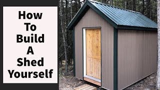 How To Build A Shed By Yourself DIY [upl. by Ewan]