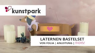 Laterne basteln  Dackel Laternen Bastelset  DIY Anleitung 🐶 [upl. by Keven]