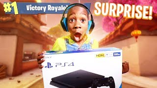 I told my 9 year old little brother if he gets a victory royale in Fortnite I will buy him a PS4 [upl. by Diana]