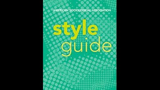 ASA Quick Style Guide Overview [upl. by Figone]