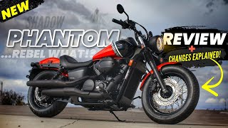 New 2024 Honda Shadow Phantom 750 Review  Rebel 500 VS VT750 Better [upl. by Birkner37]