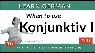 Konjunktiv I  When to use the Konjunktiv I in German I [upl. by Anelej]