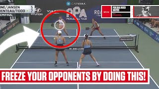 Targeting the Shot to Your Opponents Body Catherine Parenteau Pickleball Point Review [upl. by Longan]