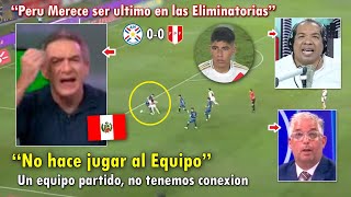 quotQUISPE NO ES CUEVAquot PERIODISTAS PERUANOS REACCIONARON ASI A PERU VS PARAGUAY 00 HOY [upl. by Philbo]