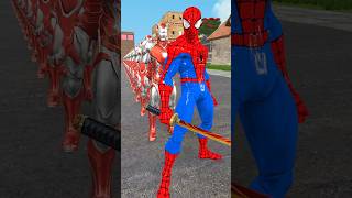 Red Spiderman Team VS Blue Spiderman Team Who will survive [upl. by Castro]