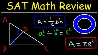 SAT Math Test Prep Online Crash Course Algebra amp Geometry Study Guide Review FunctionsYoutube [upl. by Selmner]