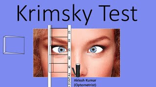 Krimsky Test  Prism Bar Reflex Test  PBRT  Modified Hirschberg test  corneal reflex test [upl. by Tsiuqram]