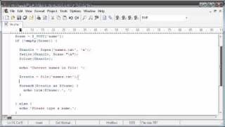 Beginner PHP Tutorial  78  File Handling Reading a File [upl. by Terrell]