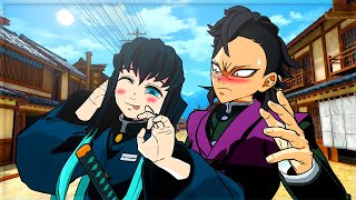 Muichiro and Genya go on a date Demon Slayer VR [upl. by Ahsyak]