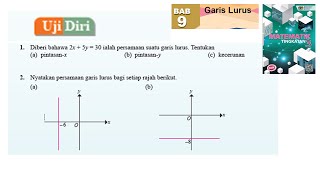 KSSM Matematik Tingkatan 3 Bab 9 garis lurus selari uji diri bab 9 no1 no2 buku teks cabaran dinamis [upl. by Kaylee20]