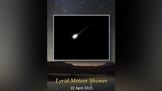 Lyrid Meteor Shower 20 April 2023 Hindi 🔭 [upl. by Favianus]