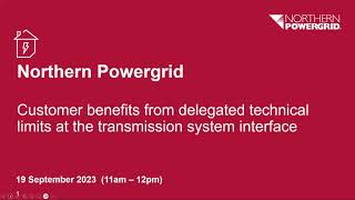 Customer benefits from delegated technical limits at the transmission system interface  Webinar [upl. by Amhsirak]