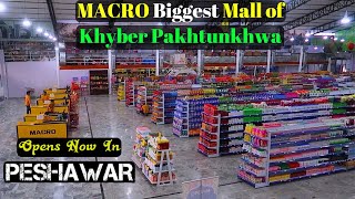 Macro Mart biggest shopping mall in Peshawar Pakistan opens now [upl. by Anstice]