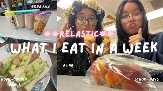 what i eat in a week REALISTIC ✦ from a chineseamerican [upl. by Oleic]