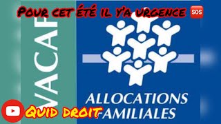 😱Le dispositif VACAF pour partir en vacancesà prix plus de raisonnable pour les allocataires CAF⚠️ [upl. by Zerelda]