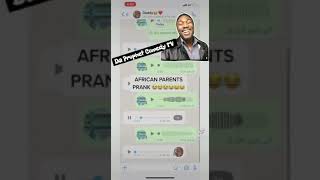 Pranking my African Dad on WhatsApp 😂😂 This video will crack you up  Da Prophet Comedy TV [upl. by Lleznod]