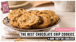 HOW TO MAKE THE BEST EGGLESS CHOCOLATE CHIP COOKIES Easy Recipe Alert [upl. by Janela740]