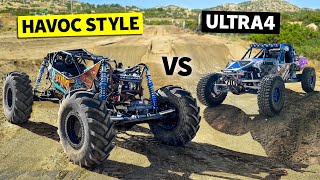 Race Class Showdown on DIRT DRAG COURSE Unlimited Monster Buggy vs 960hp Big Block Ultra4 [upl. by Bria]